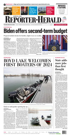 Cover of Loveland Reporter-Herald