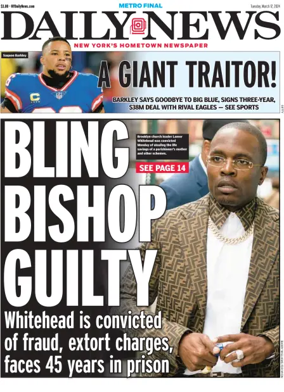 Cover of New York Daily News