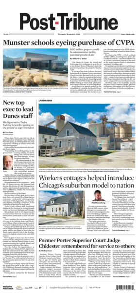 Cover of Post-Tribune