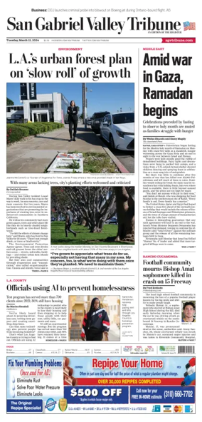 Cover of San Gabriel Valley Tribune