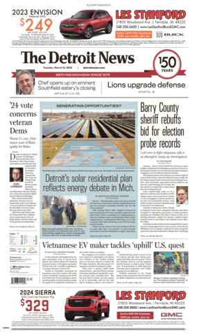 Cover of The Detroit News
