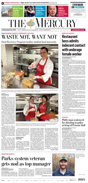 Cover of The Mercury (Pottstown, PA)