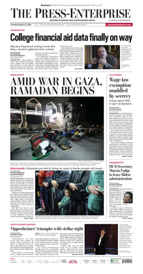 Cover of The Riverside Press-Enterprise