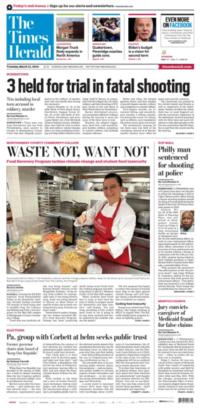 Cover of The Times Herald (Norristown, PA)