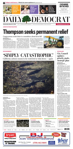 Cover of Daily Democrat (Woodland)