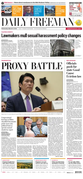 Cover of Daily Freeman (Kingston, NY)