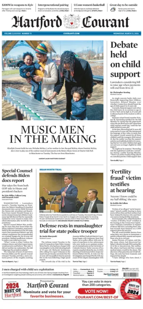 Cover of Hartford Courant
