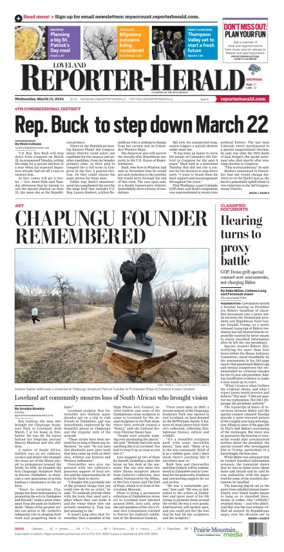 Cover of Loveland Reporter-Herald