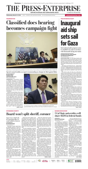 Cover of The Riverside Press-Enterprise