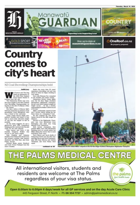 Cover of Manawatu Guardian