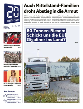 Cover of 20 Minuten - Luzern