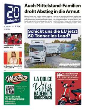 Cover of 20 Minuten - St. Gallen