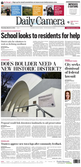 Cover of Daily Camera (Boulder)