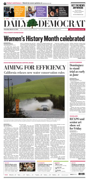 Cover of Daily Democrat (Woodland)
