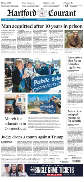 Cover of Hartford Courant