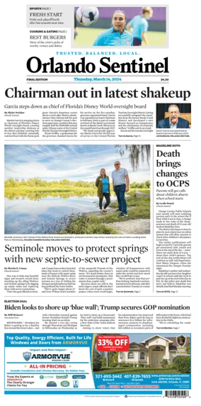 Cover of Orlando Sentinel