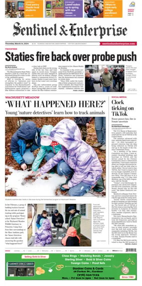 Cover of Sentinel & Enterprise