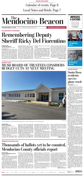 Cover of The Mendocino Beacon