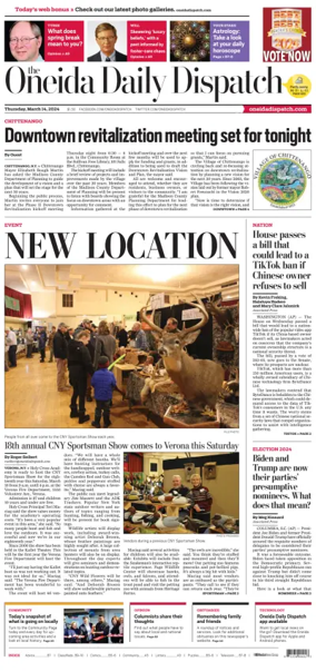 Cover of The Oneida Daily Dispatch (Oneida, NY)