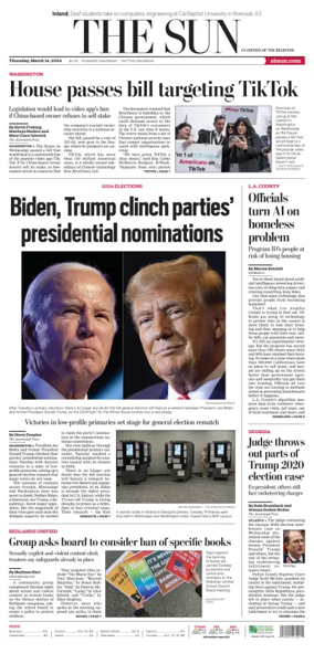 Cover of The Sun (San Bernardino)