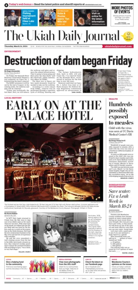 Cover of The Ukiah Daily Journal