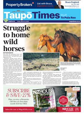 Cover of Taupo Times