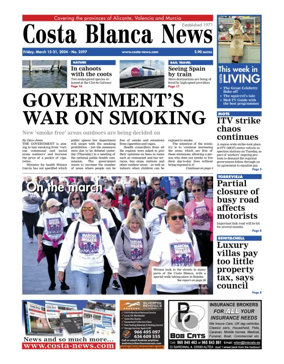 Cover of Costa Blanca News (North Edition)  