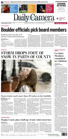 Cover of Daily Camera (Boulder)