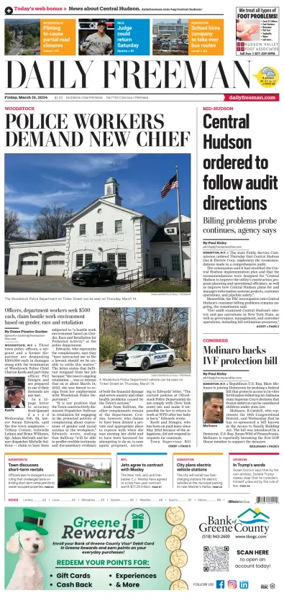 Cover of Daily Freeman (Kingston, NY)