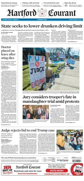 Cover of Hartford Courant