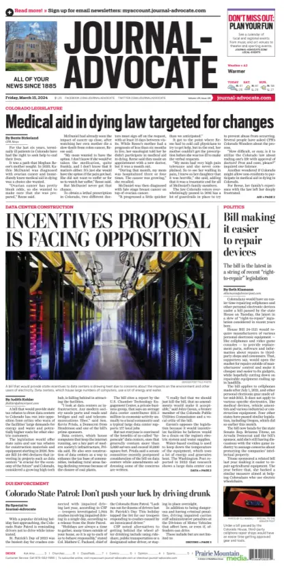 Cover of Journal-Advocate (Sterling)