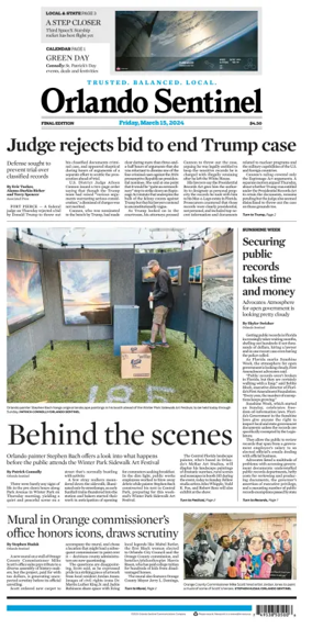 Cover of Orlando Sentinel