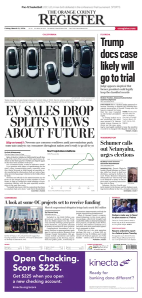 Cover of The Orange County Register