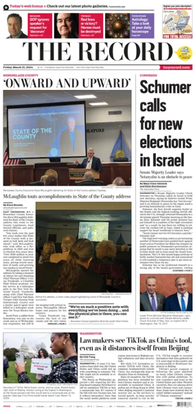 Cover of The Record (Troy, NY)