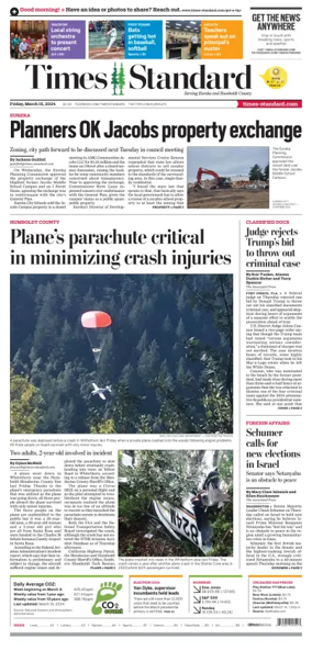 Cover of Times Standard (Eureka)