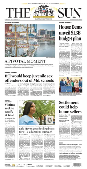 Cover of Baltimore Sun