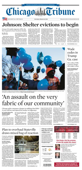Cover of Chicago Tribune