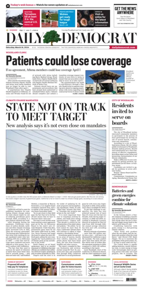 Cover of Daily Democrat (Woodland)