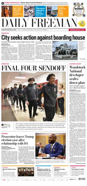 Cover of Daily Freeman (Kingston, NY)