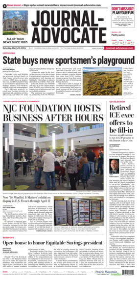 Cover of Journal-Advocate (Sterling)