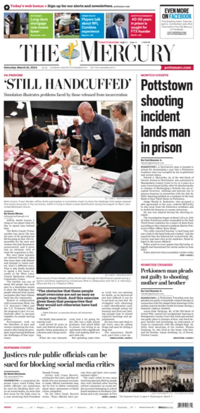 Cover of The Mercury (Pottstown, PA)