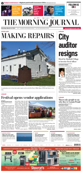 Cover of The Morning Journal (Lorain, OH)