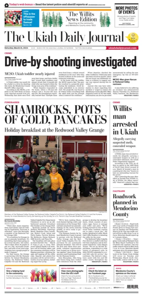 Cover of The Ukiah Daily Journal