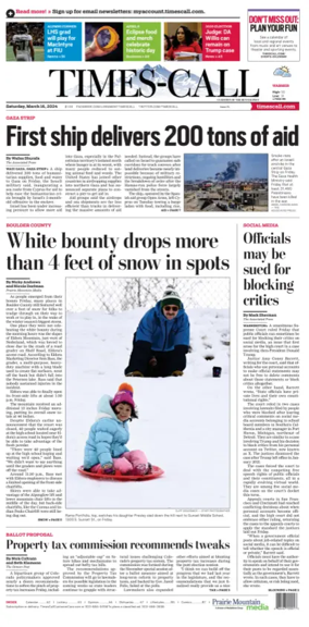 Cover of Times-Call (Longmont)
