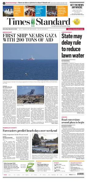 Cover of Times Standard (Eureka)