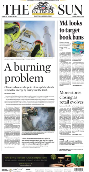 Cover of Baltimore Sun Sunday