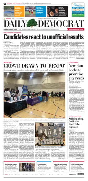 Cover of Daily Democrat (Woodland)