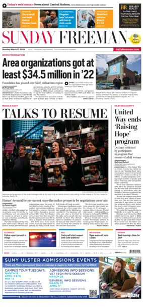 Cover of Daily Freeman (Kingston, NY)