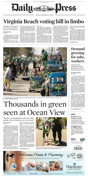 Cover of Daily Press (Sunday)