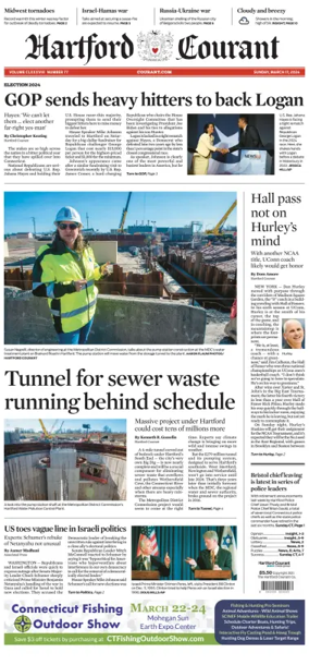 Cover of Hartford Courant (Sunday)